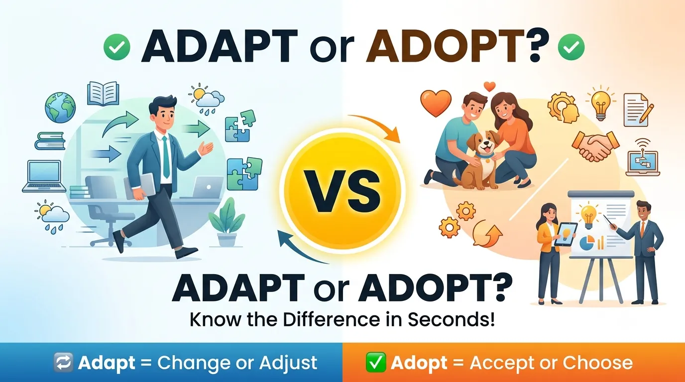 Adapt or Adopt