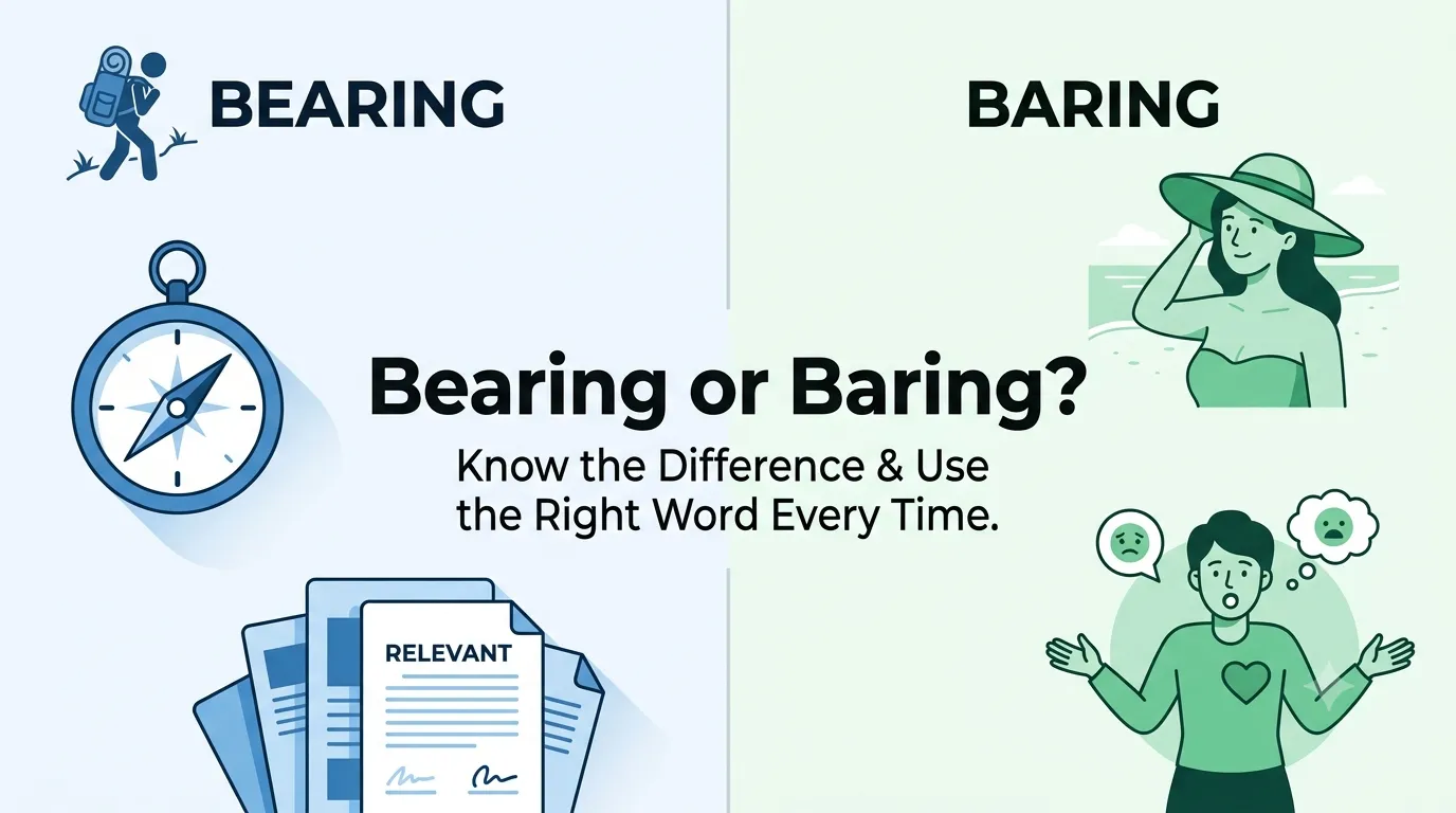 Bearing or Baring