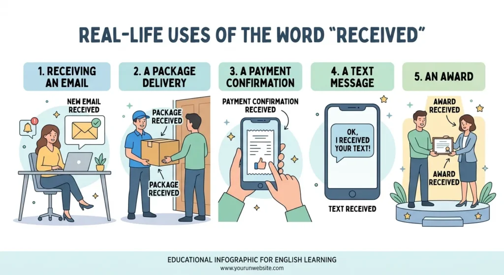 Examples of "Received" in Sentences