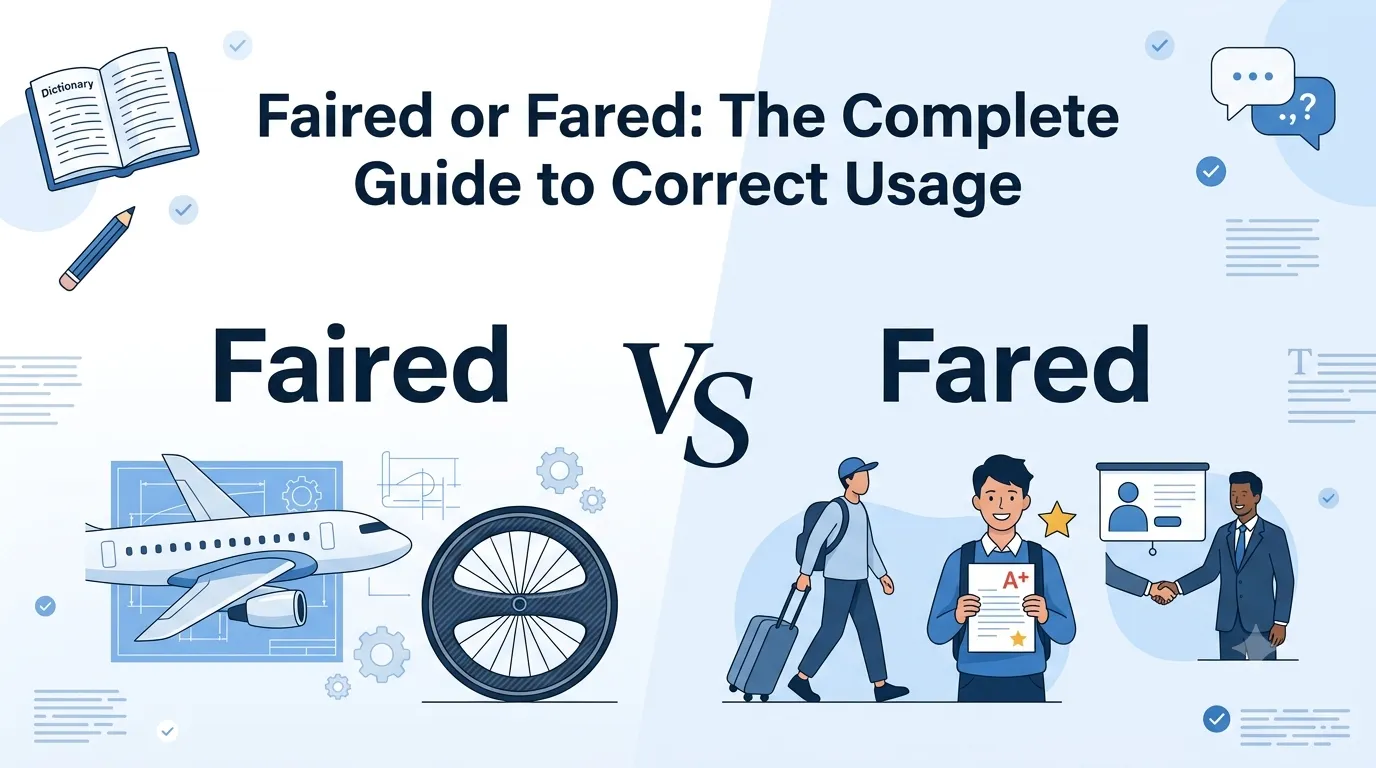 Faired or fared
