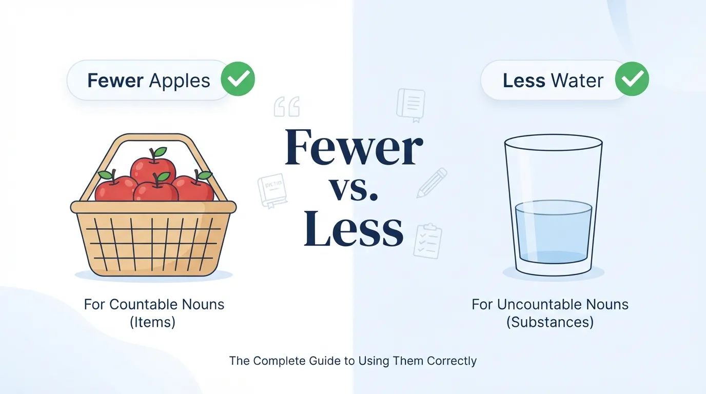 Fewer or Less