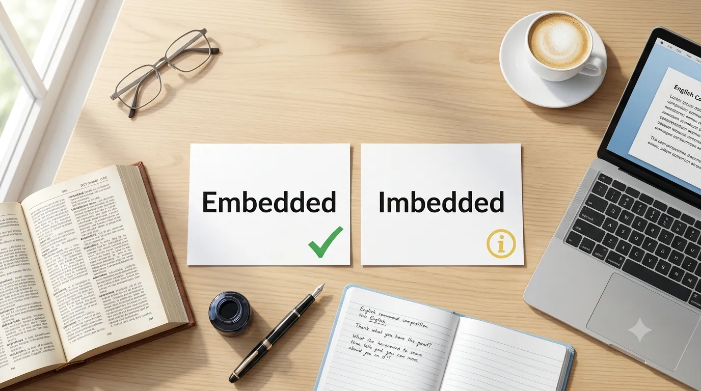 imbedded or embedded