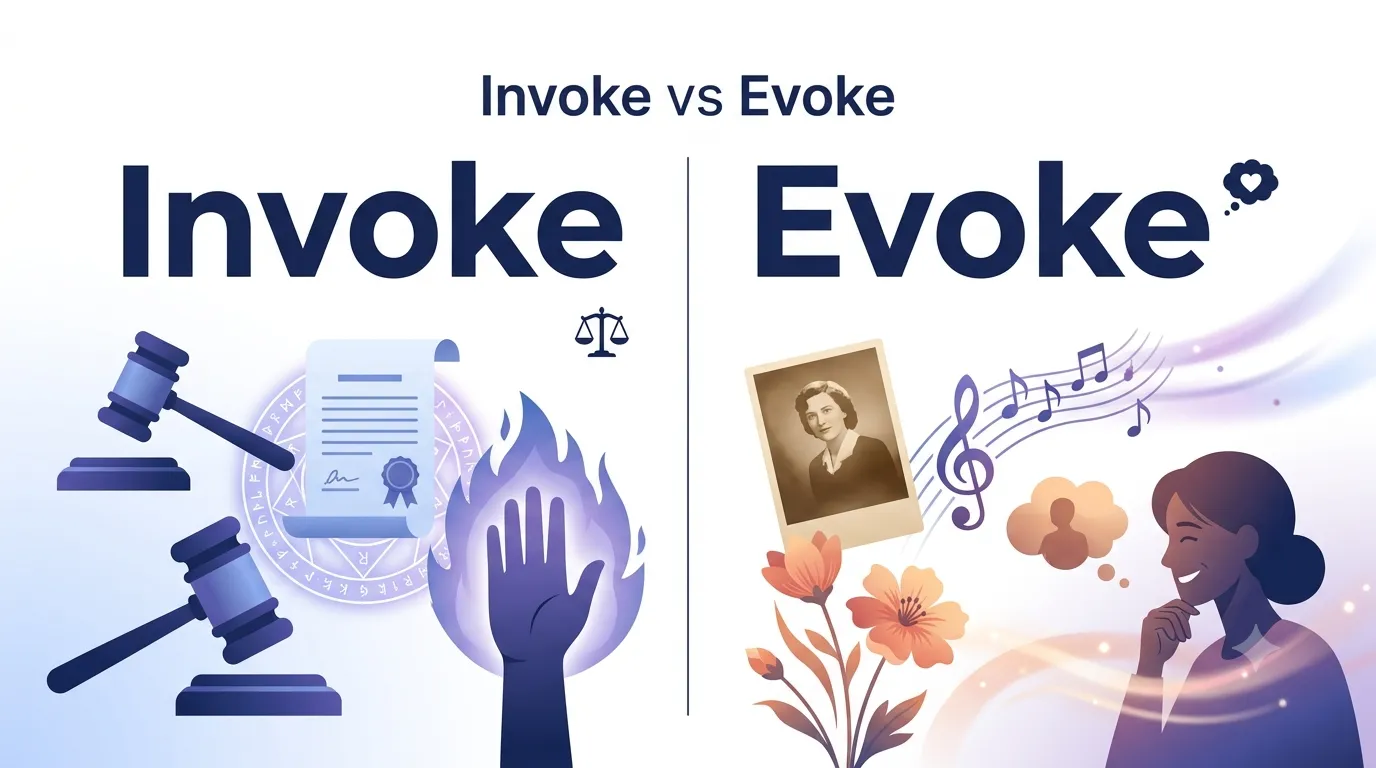 Invoke or evoke