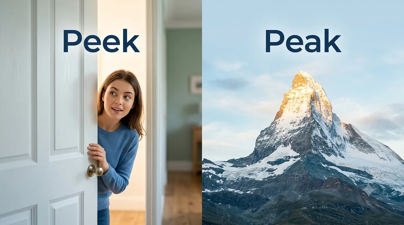 peek or peak