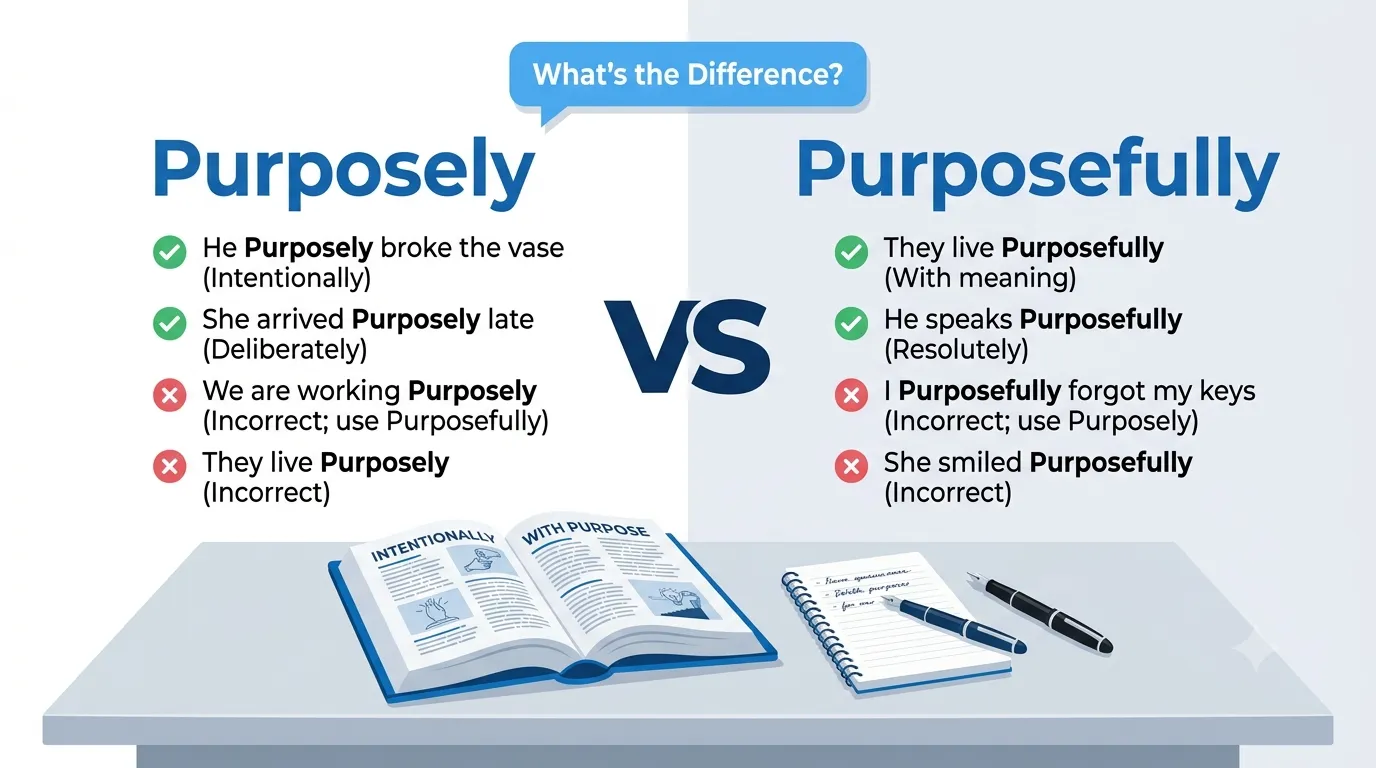 purposely or purposefully