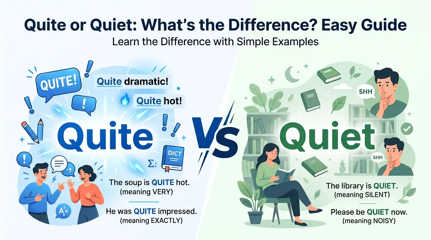 Quite or Quiet