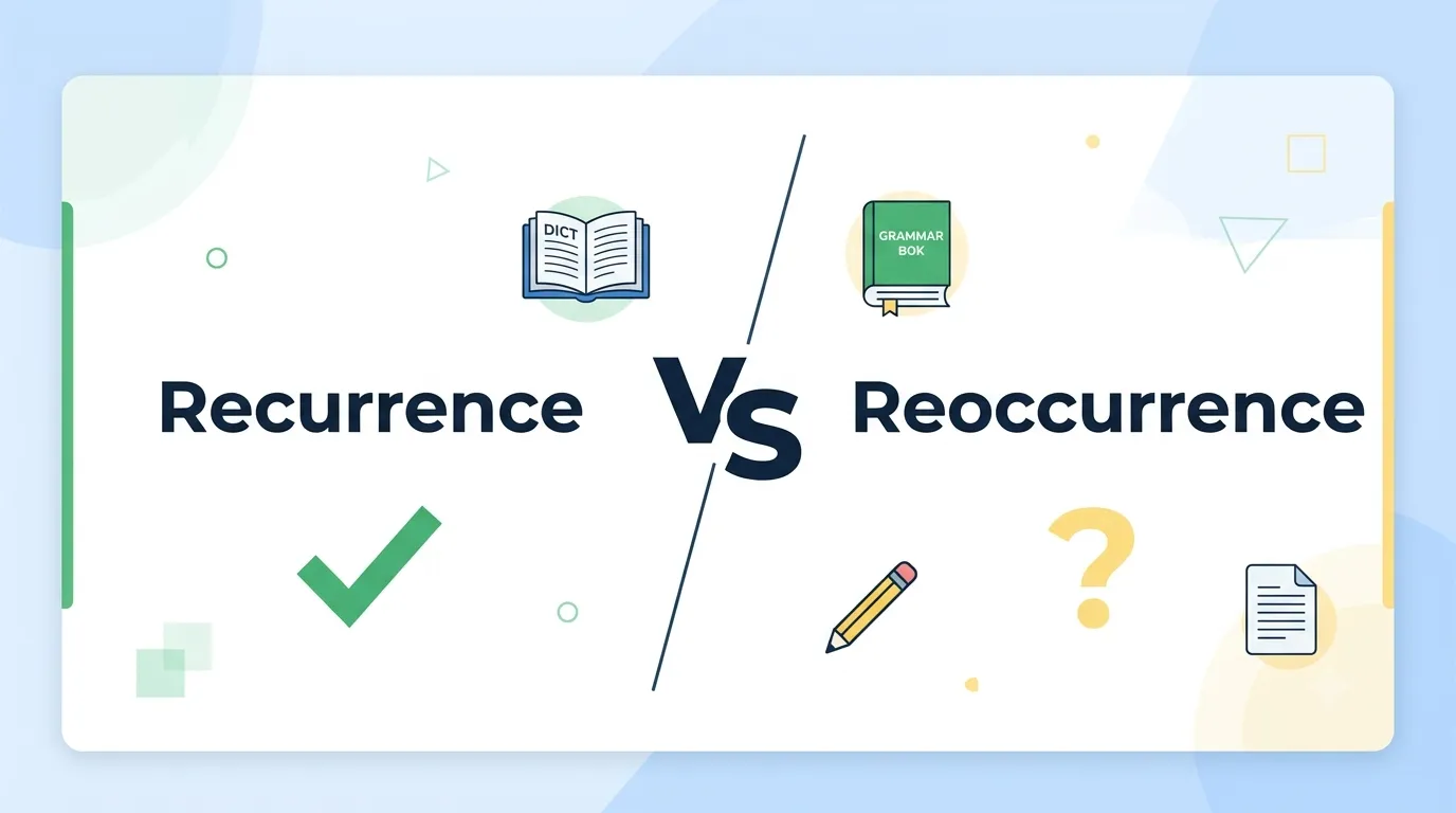Recurrence or Reoccurrence