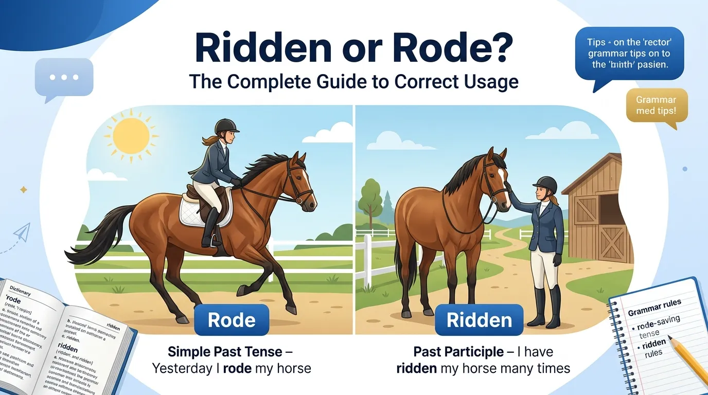 Ridden or Rode