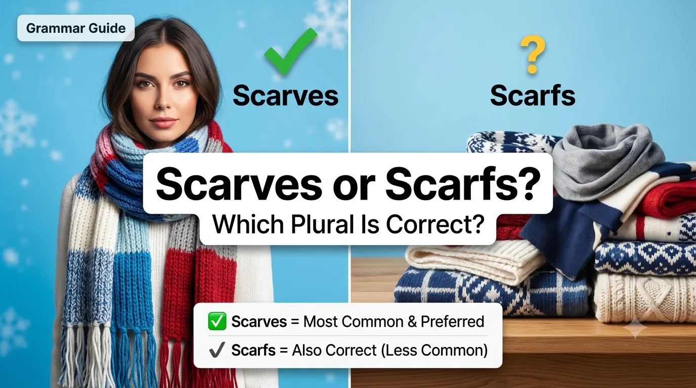 Scarves or scarfs