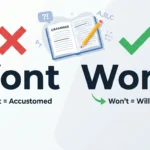 wont or won't