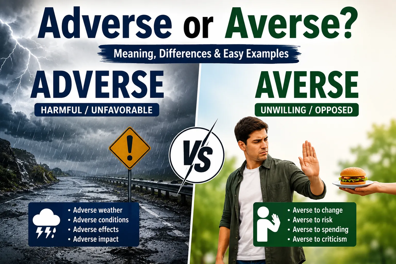 adverse or averse