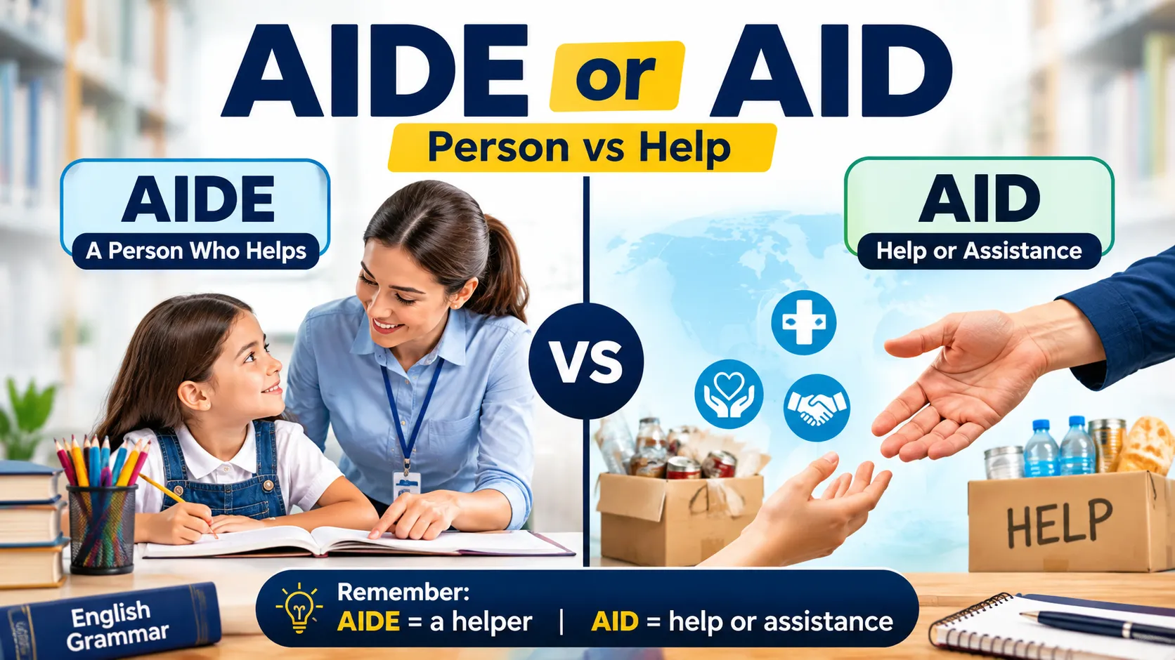 aide or aid