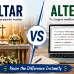 altar or alter