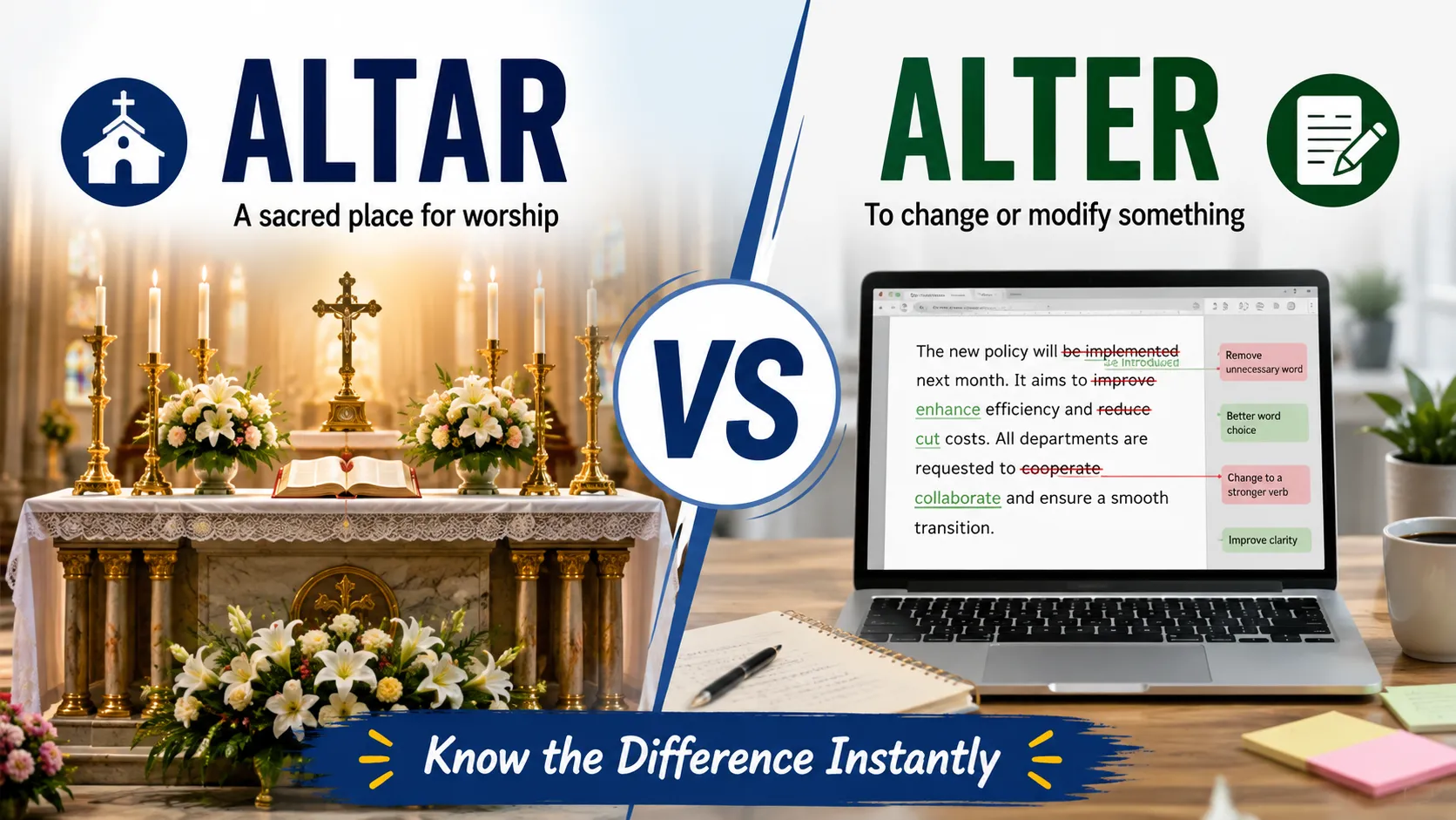 altar or alter