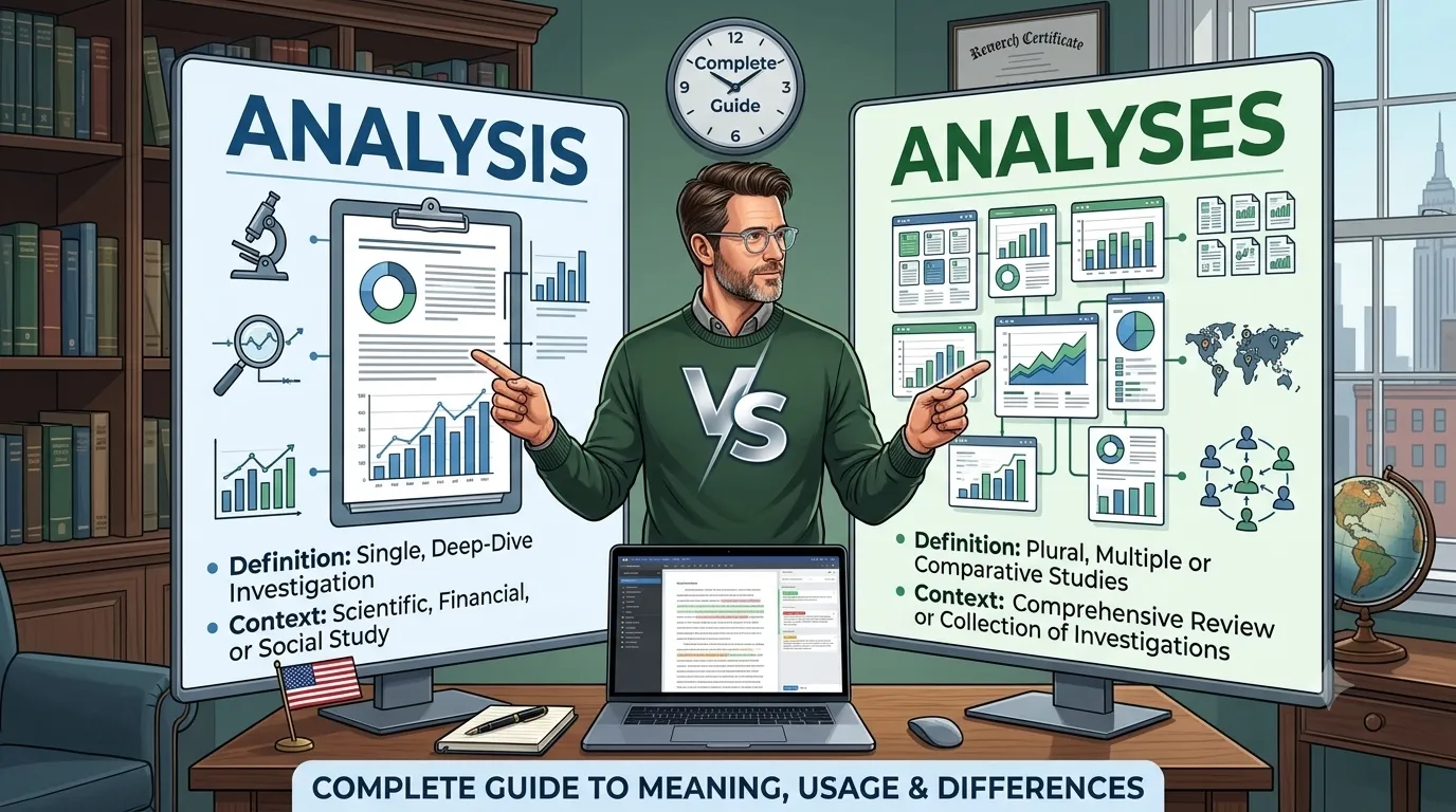 Analysis vs Analyses
