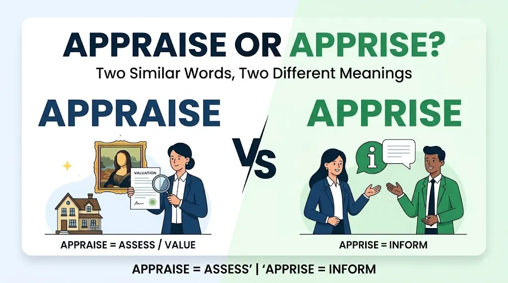 appraise or apprise