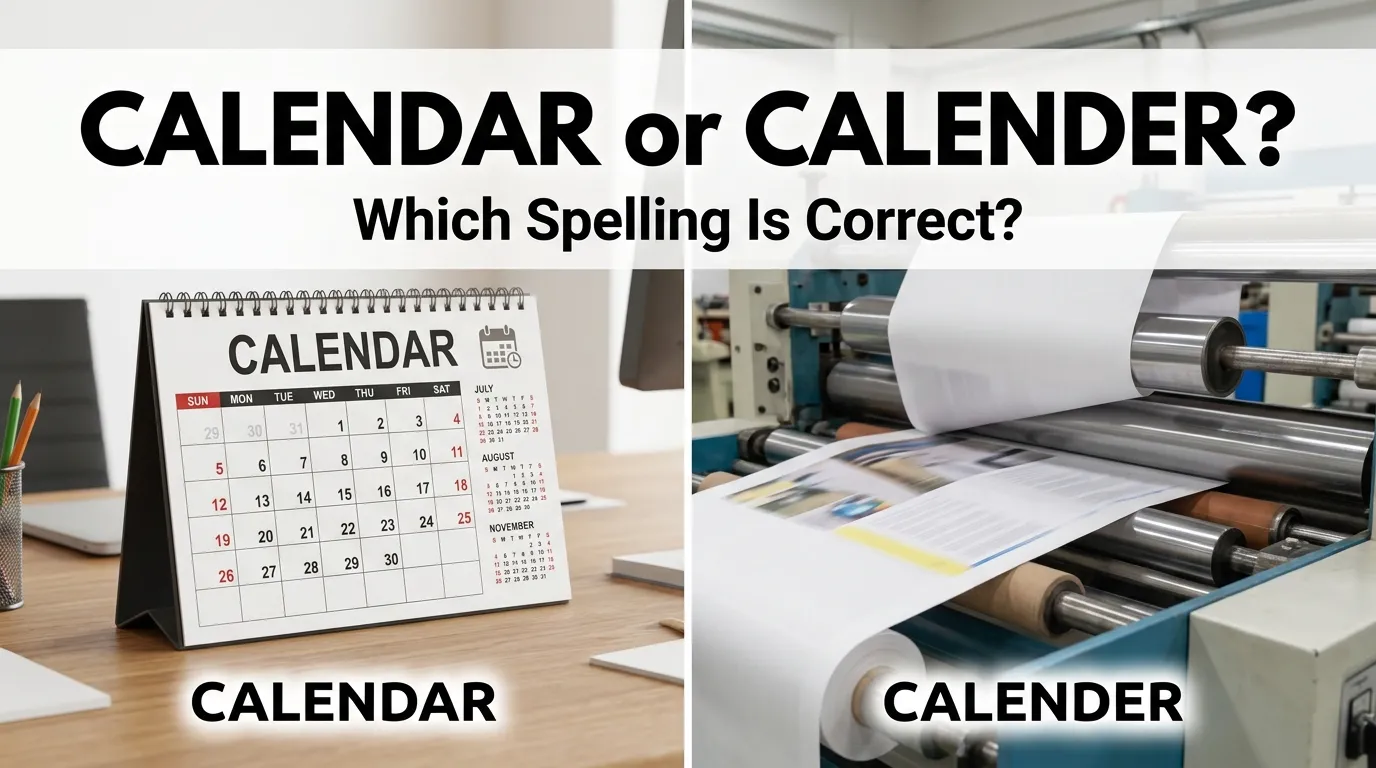 Calendar or calender