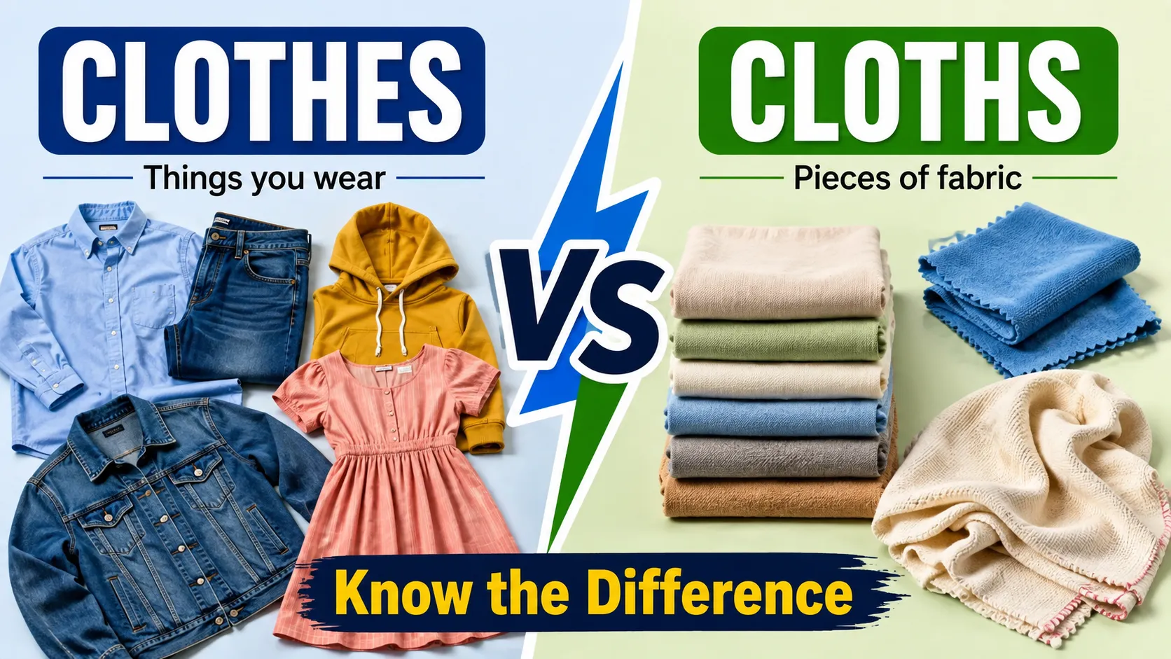 cloths or clothes