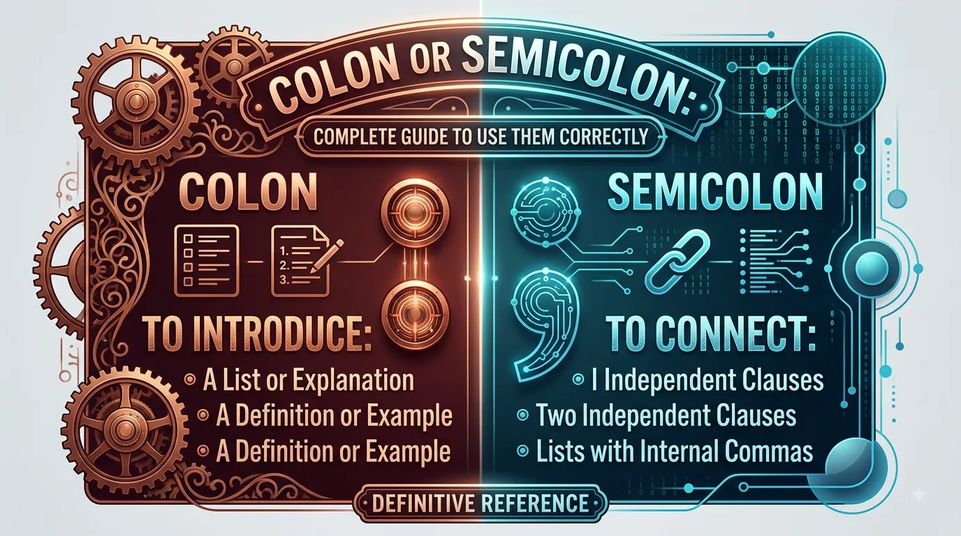 Colon or semicolon