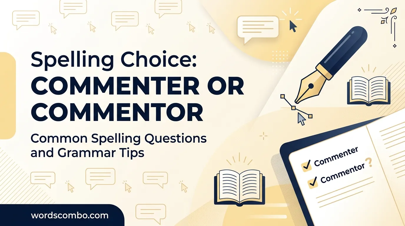 commenter or commentor