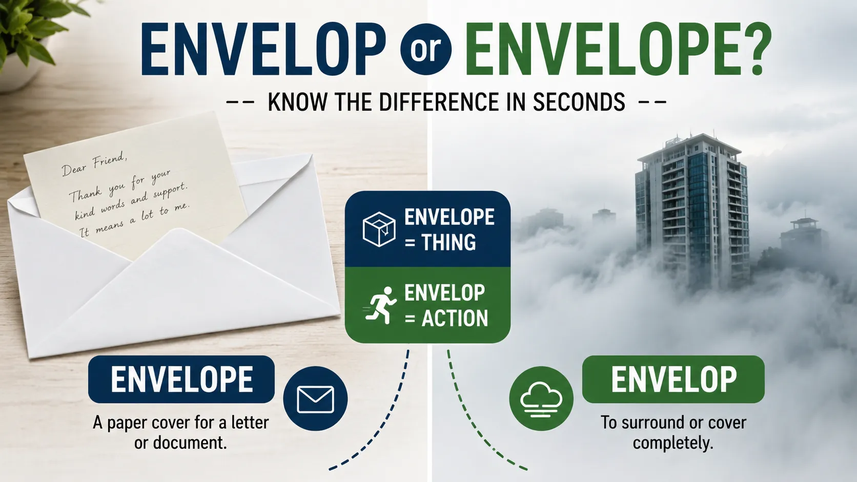 envelop or envelope