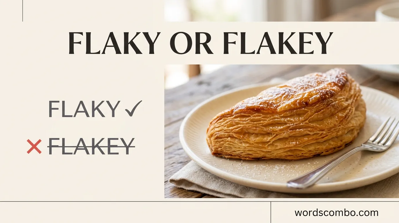 flaky or flakey