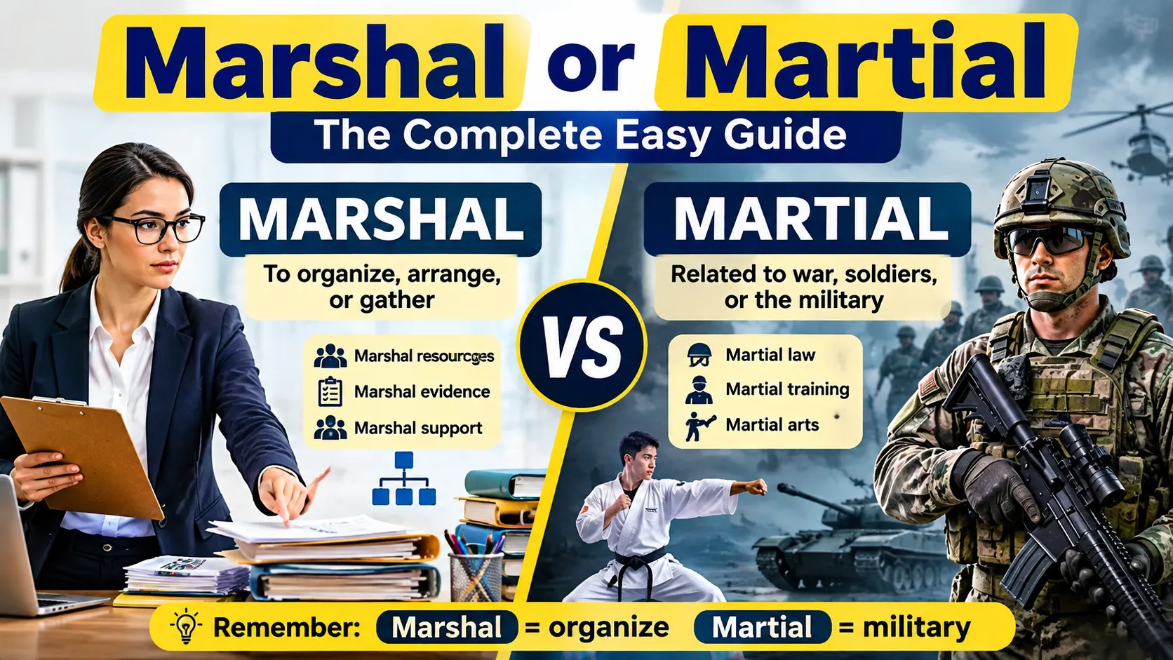 marshal or martial