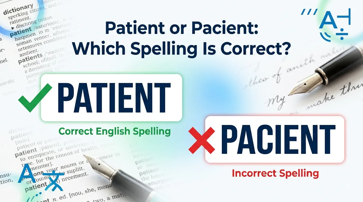 Patient or pacient