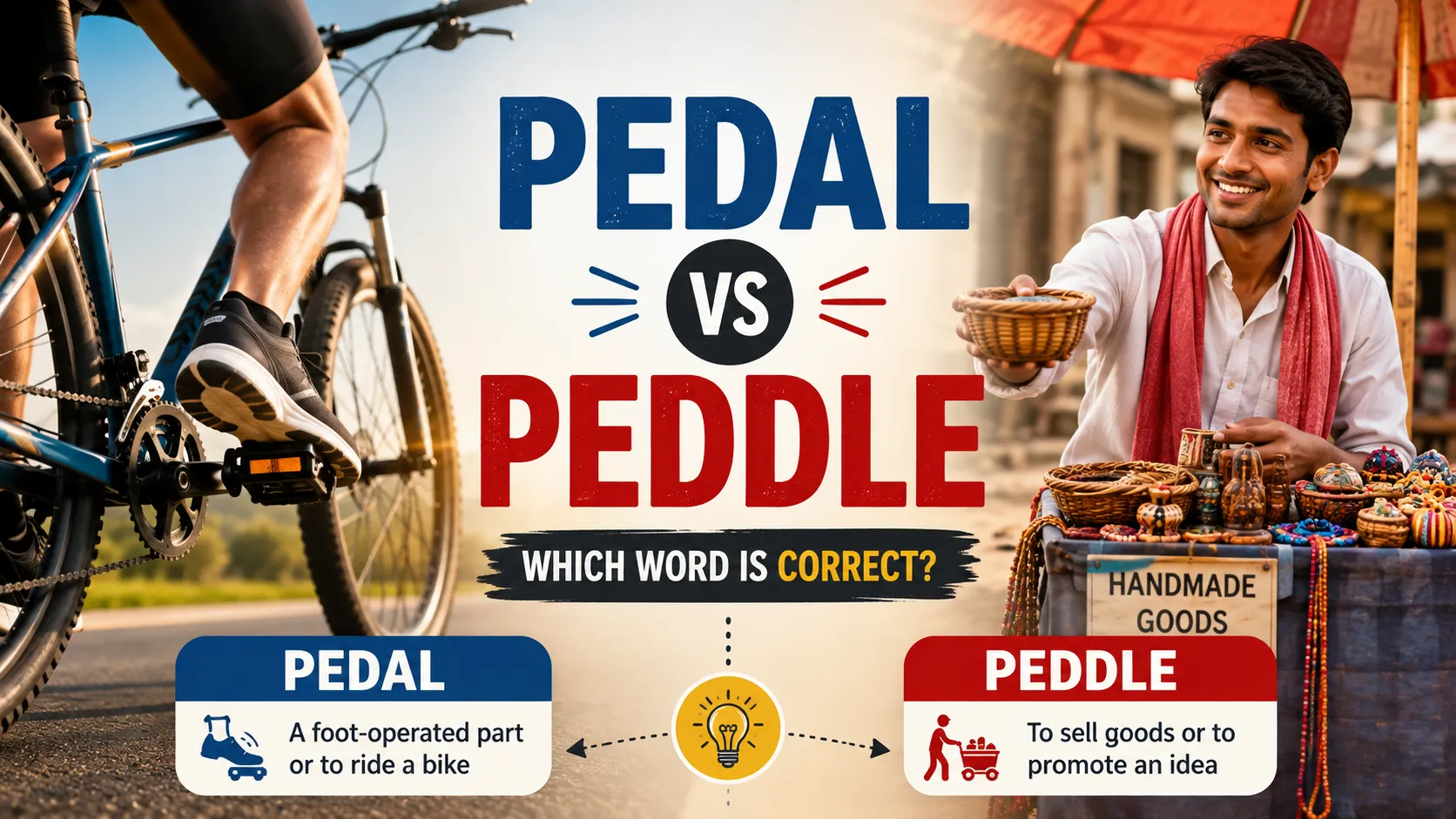 pedal or peddle