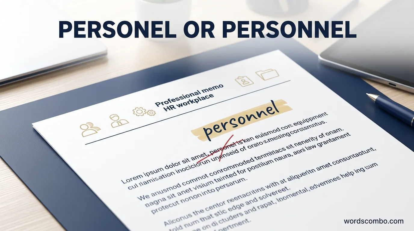 personel or personnel