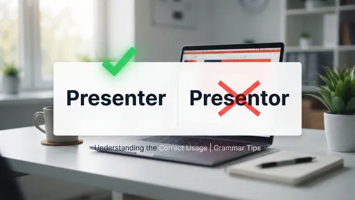 Presenter or Presentor