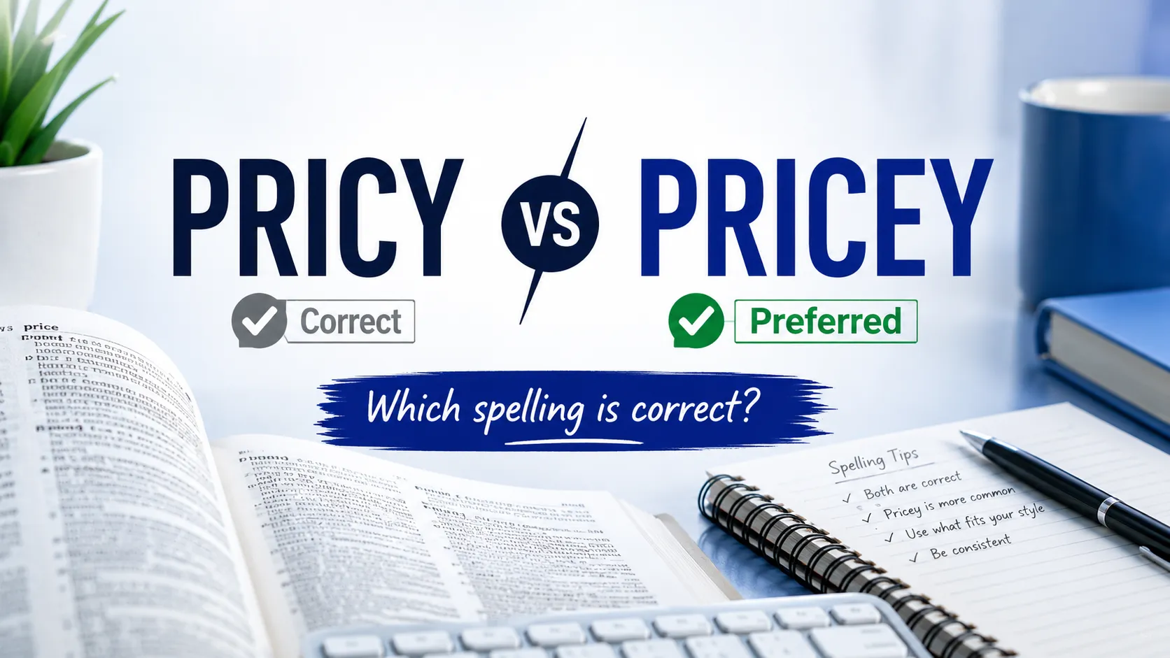 pricy or pricey