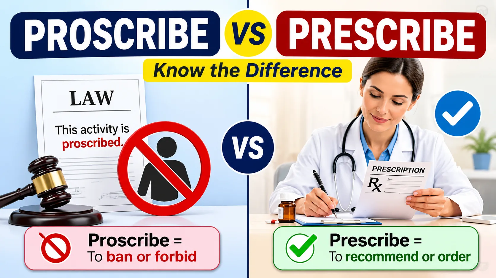 proscribe or prescribe