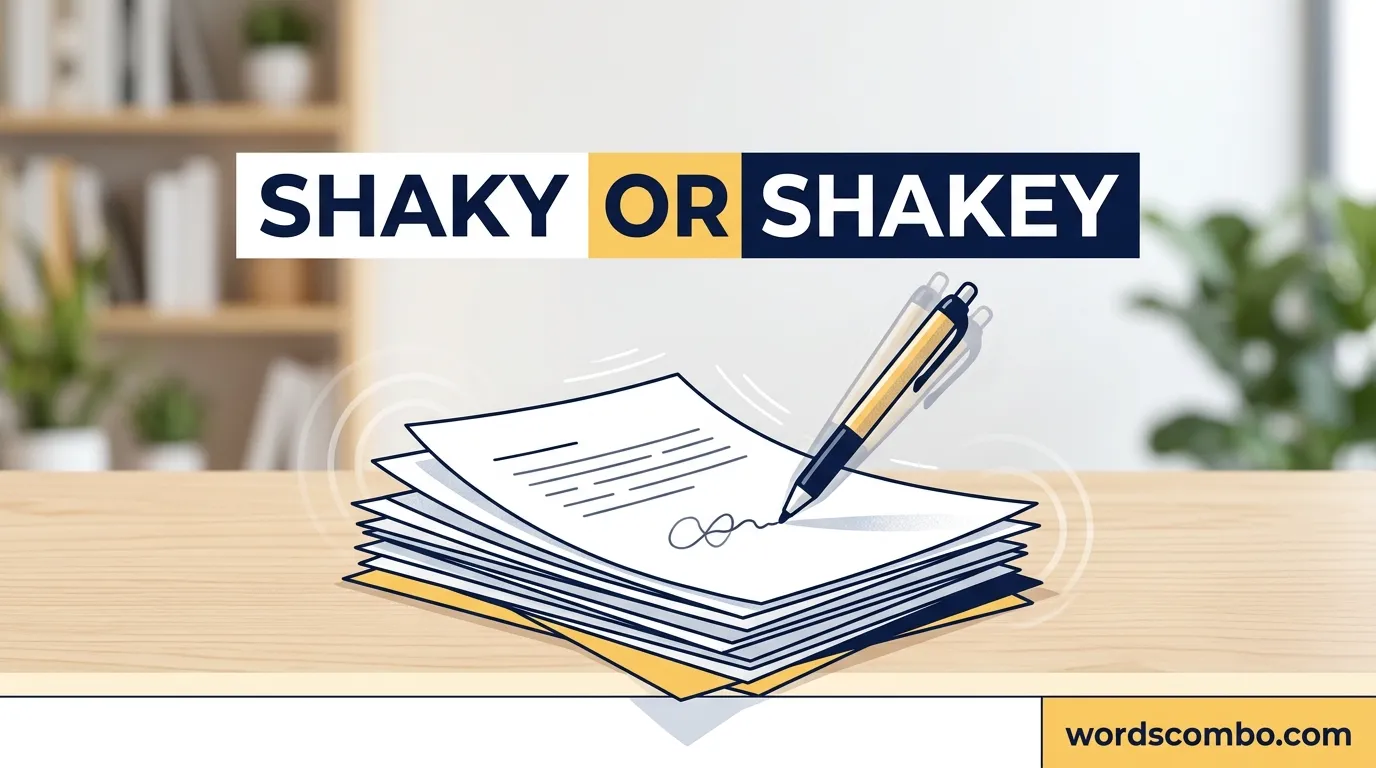 shaky or shakey