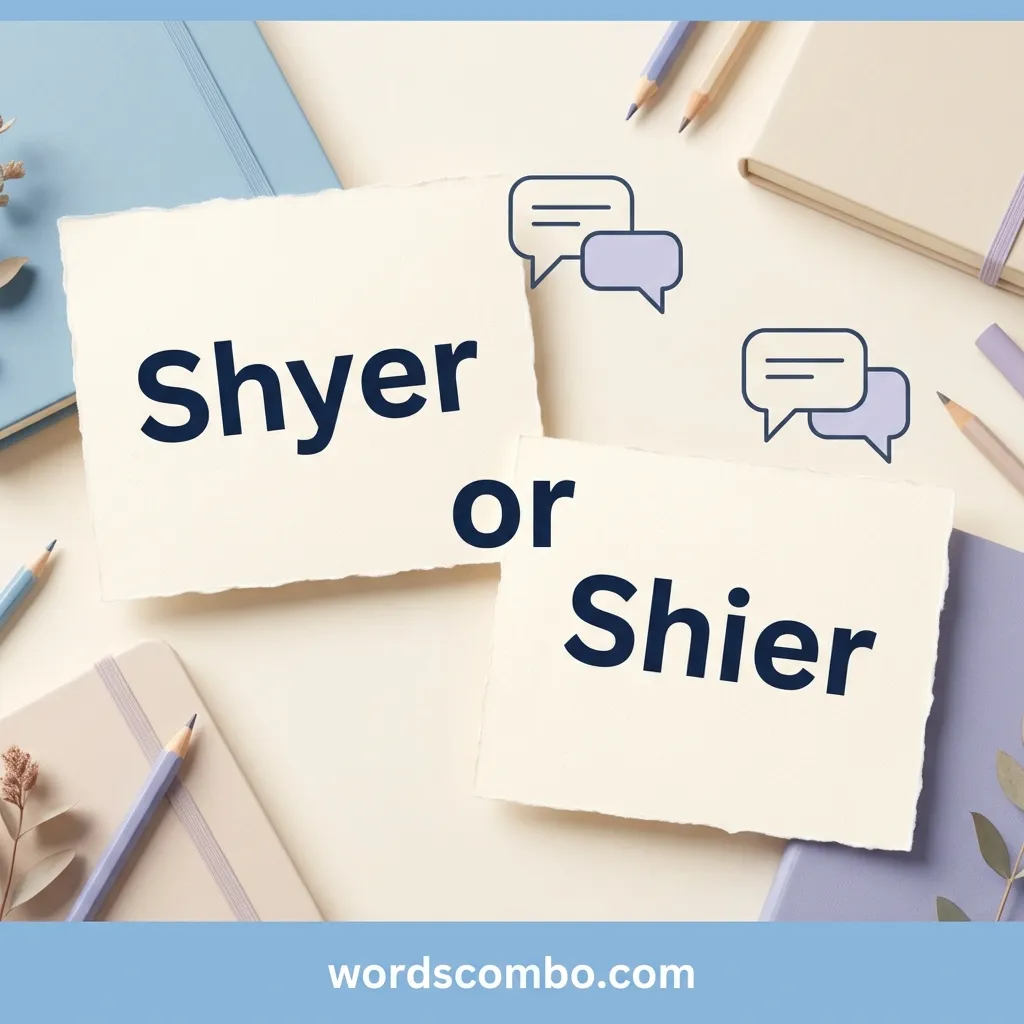 shyer or shier