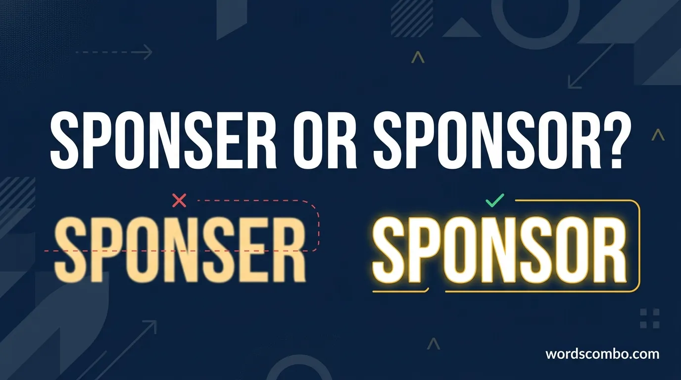 sponser or sponsor