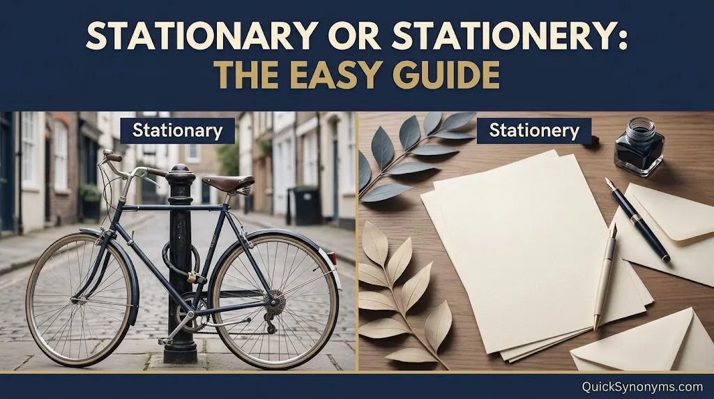 Stationary or Stationery