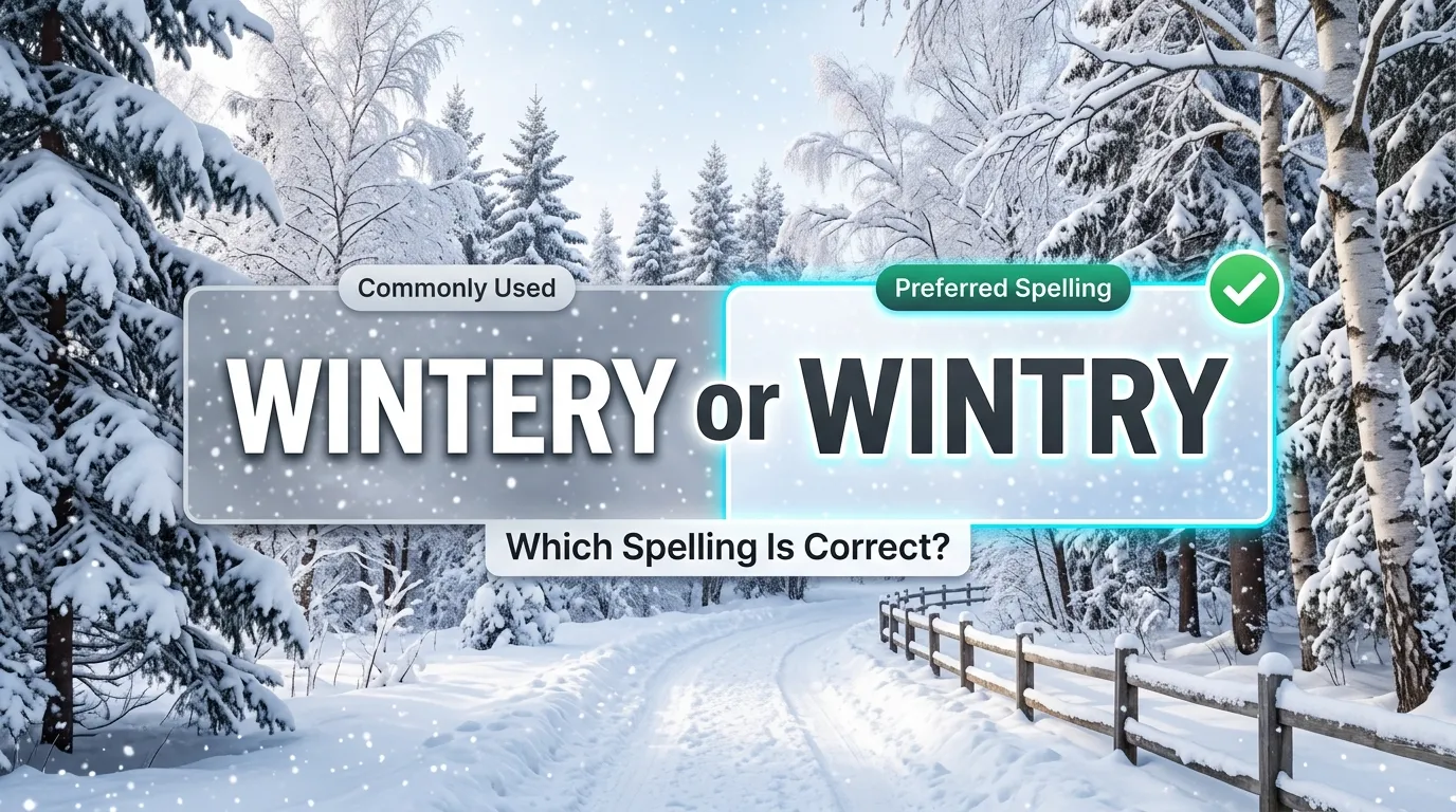 wintery or wintry