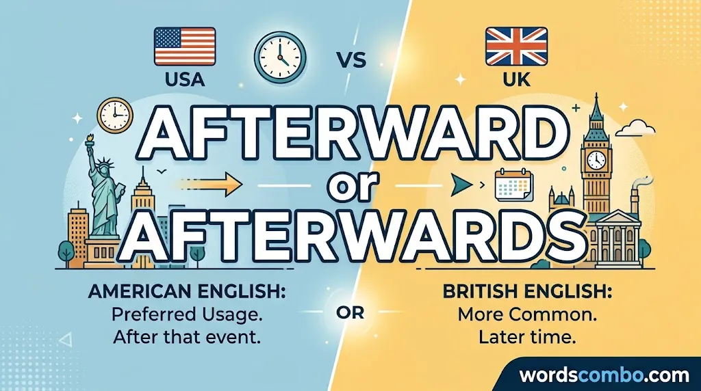 Afterward or Afterwards