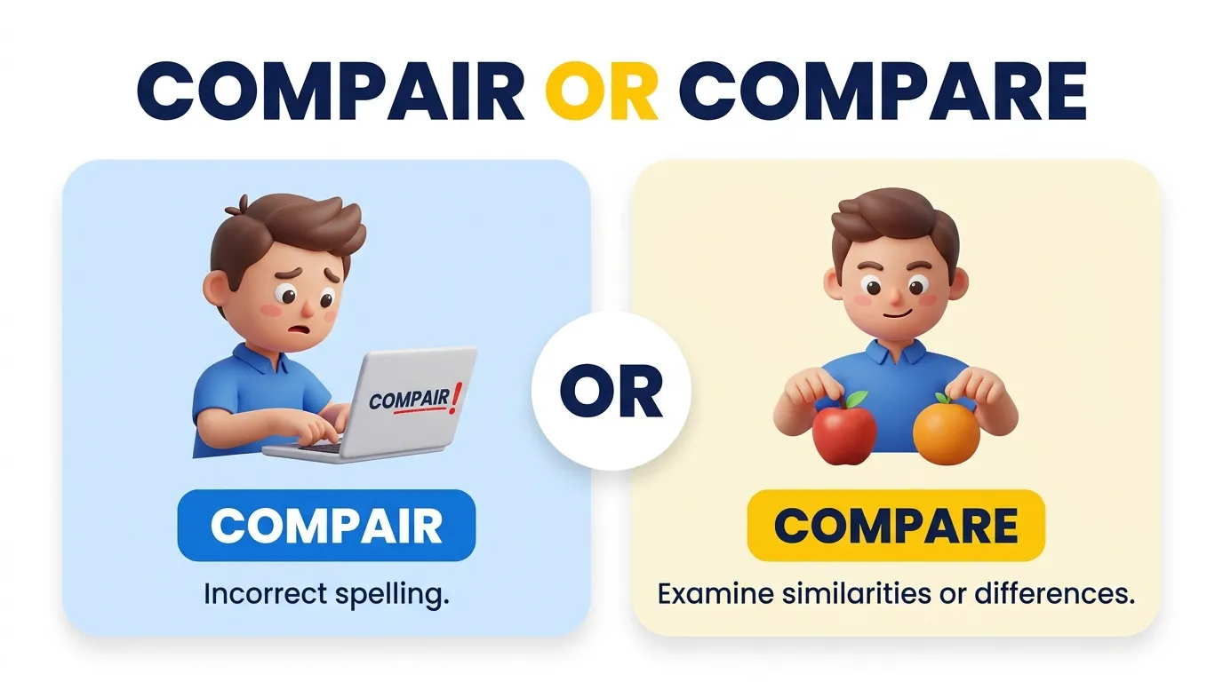 compair or compare