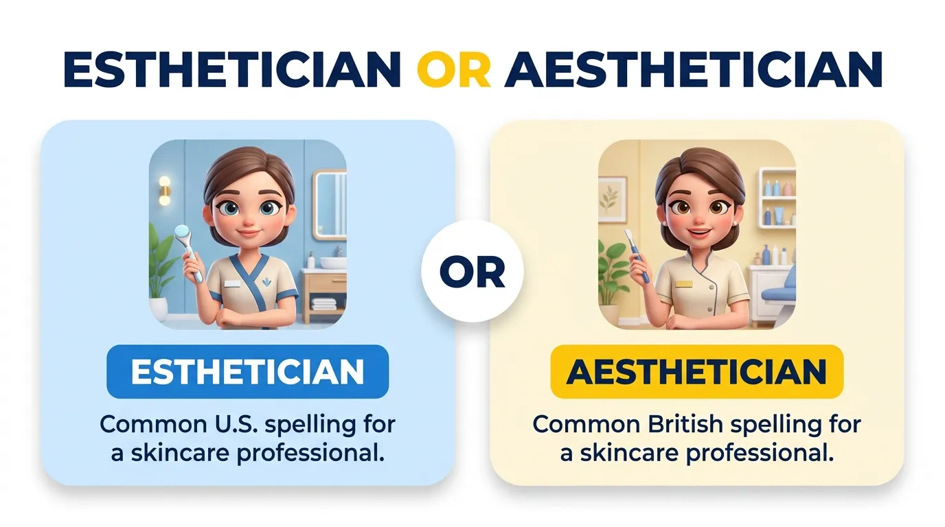 esthetician or aesthetician