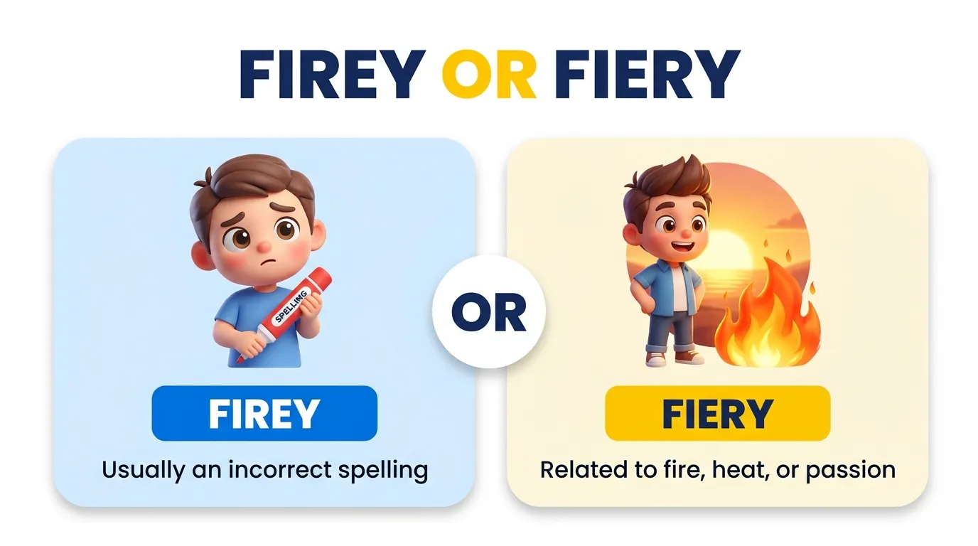 firey or fiery