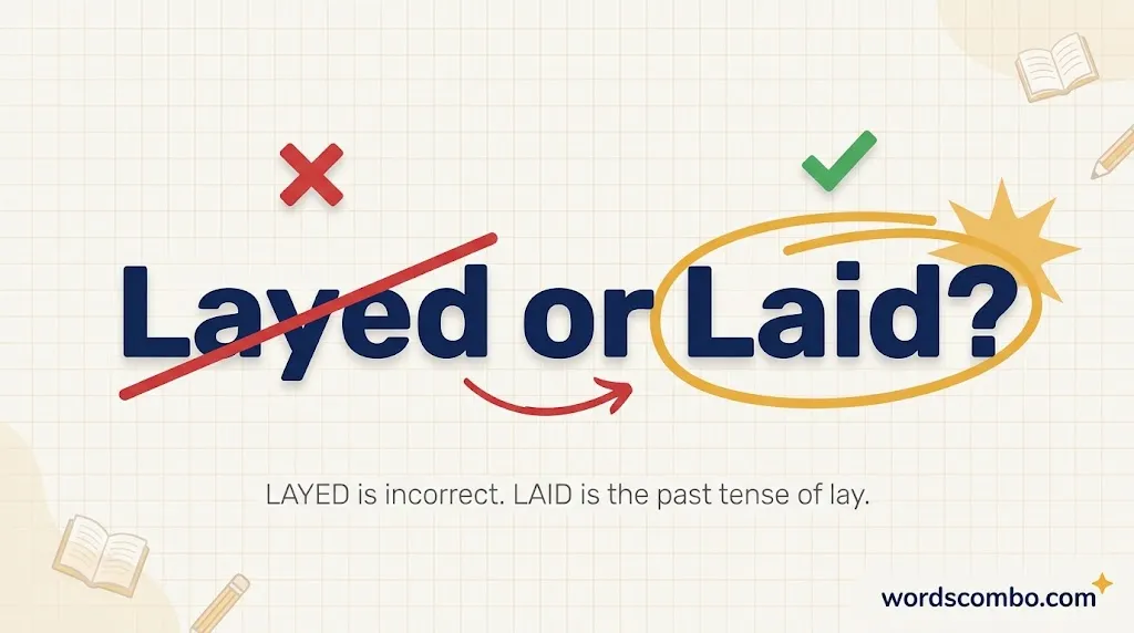 layed or laid