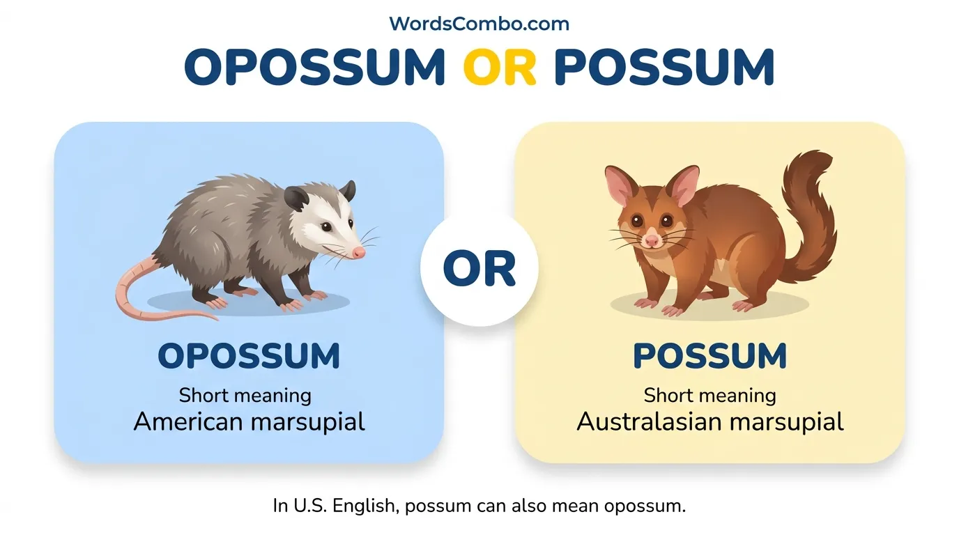 opossum or possum