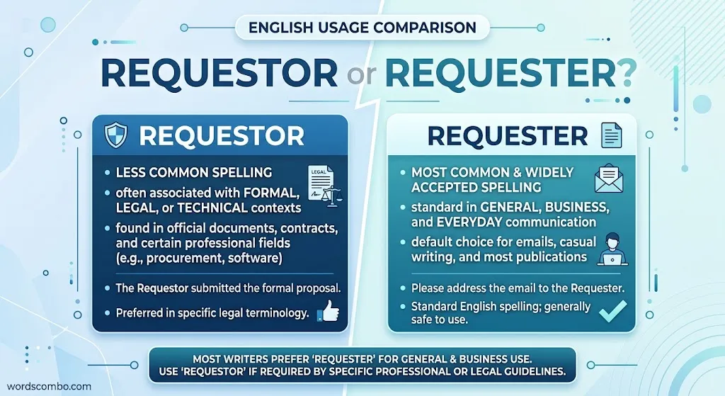 Requestor or requester