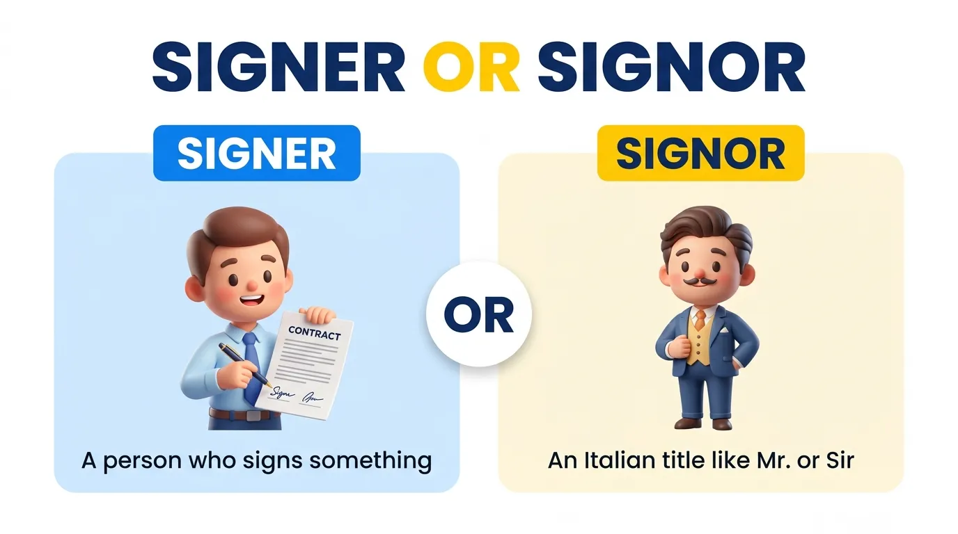 signer or signor