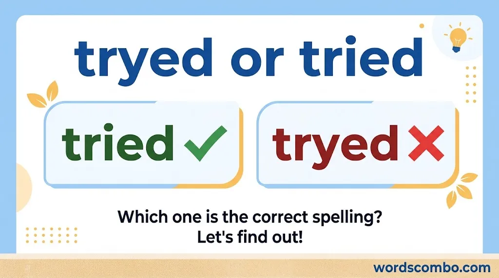 tryed or tried