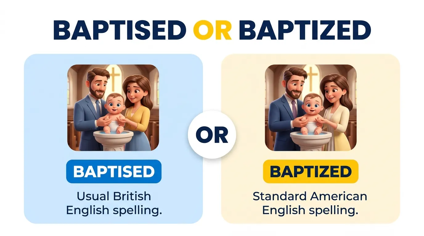 Baptised or Baptized