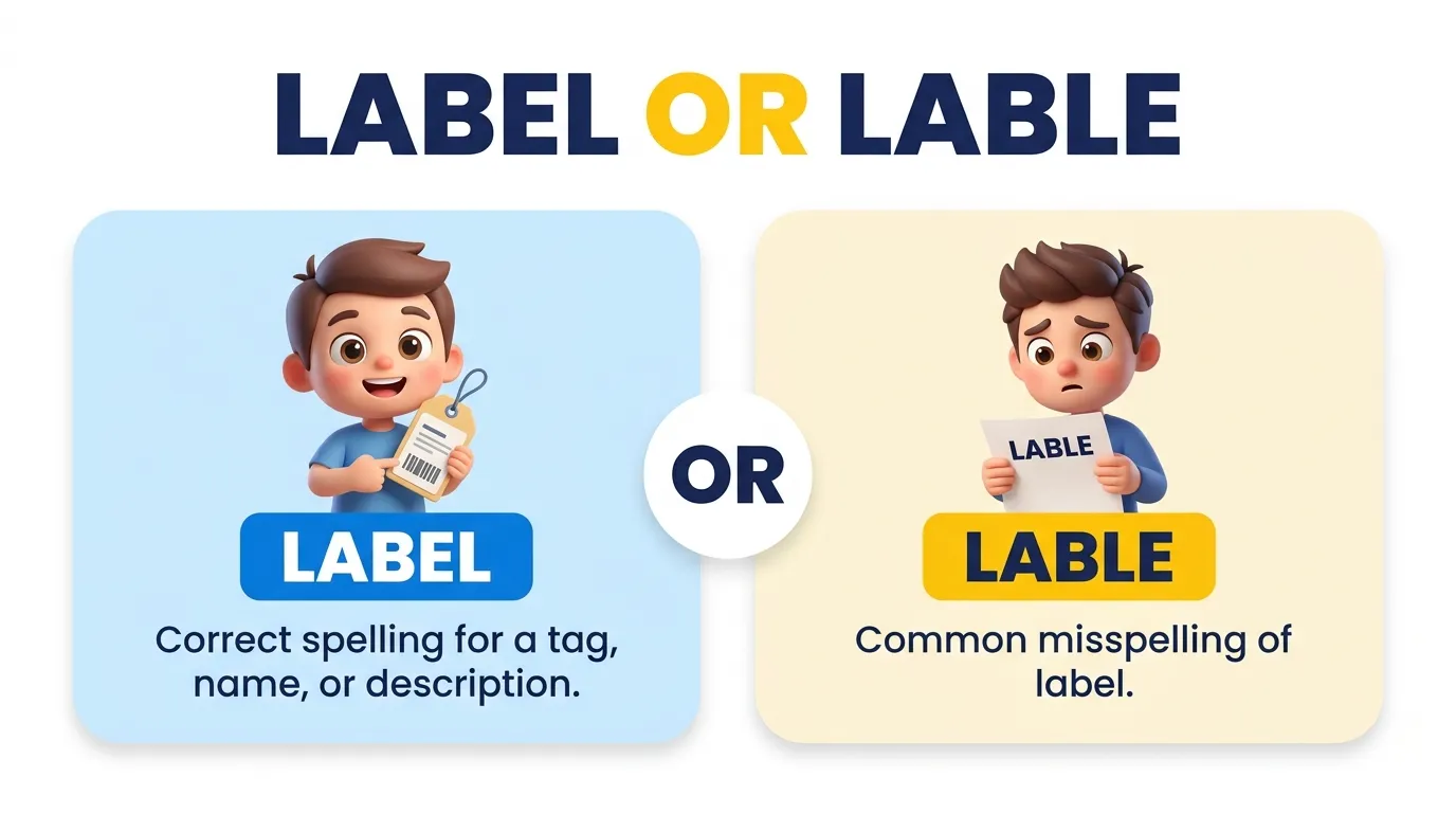 label or lable