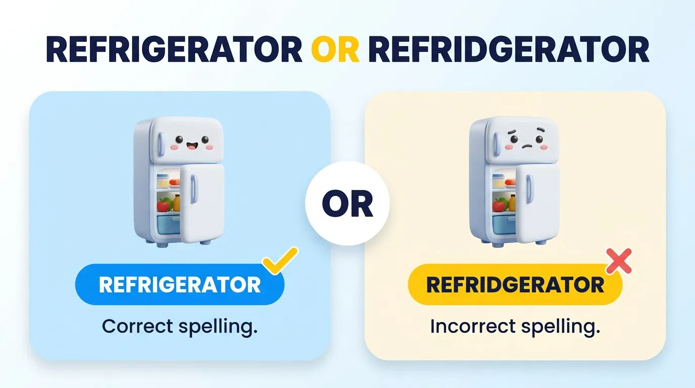 Refrigerator or Refridgerator